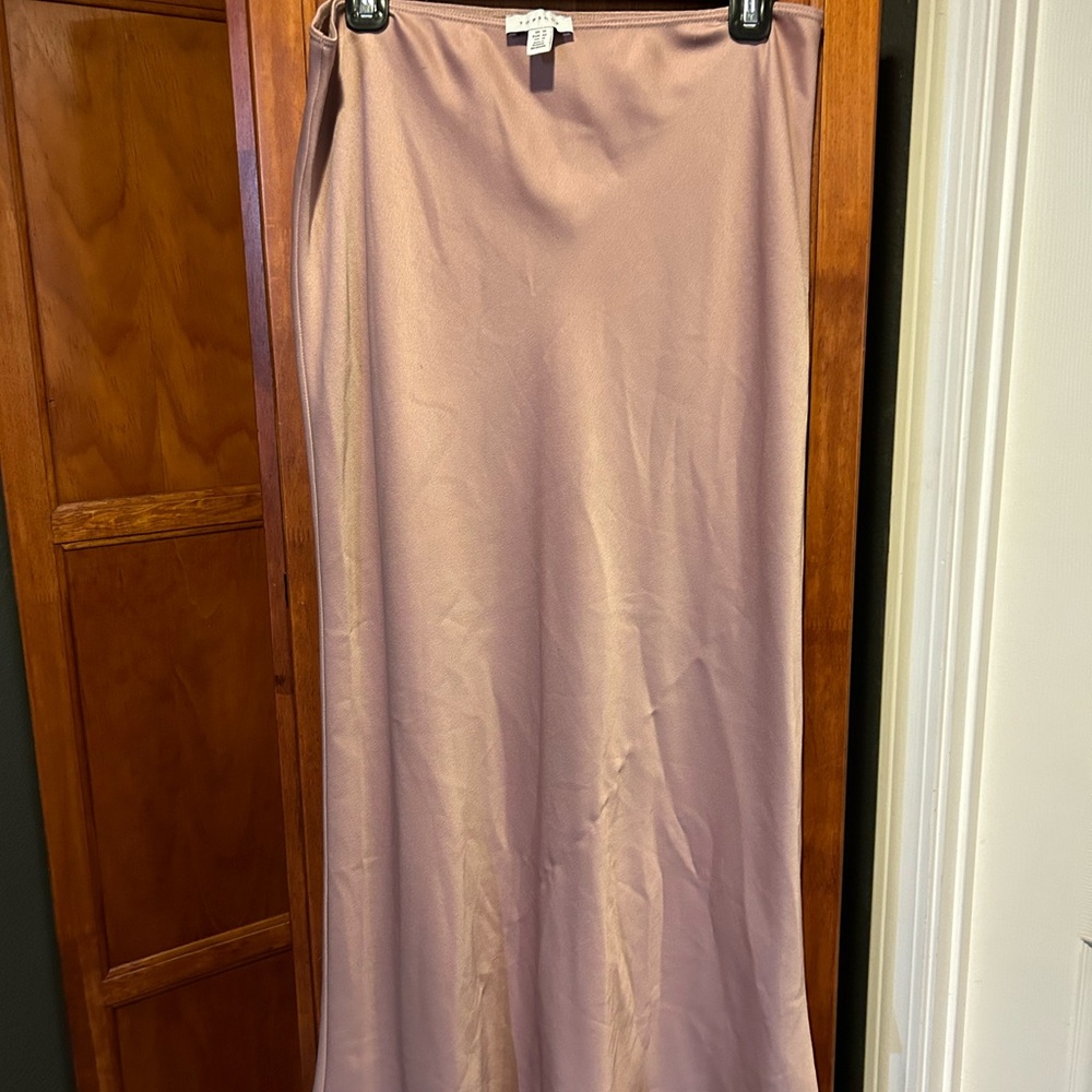Topshop slip skirt romantic blush pink